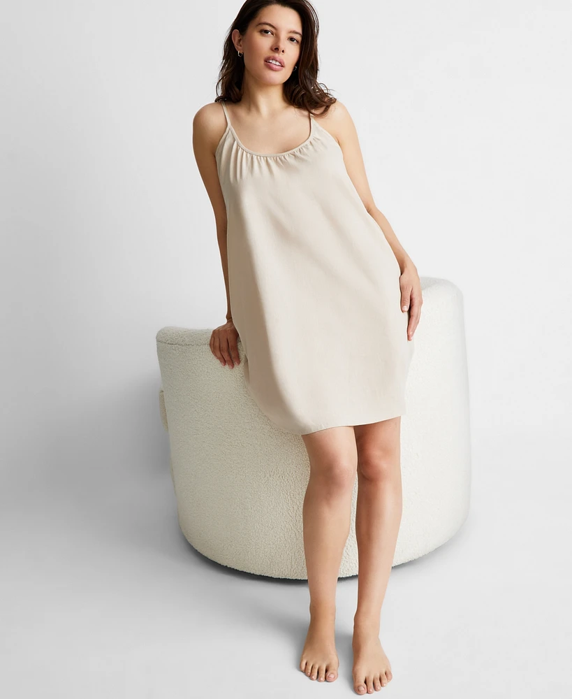 State of Day Women's Linen Sleep Chemise, Created for Macy's