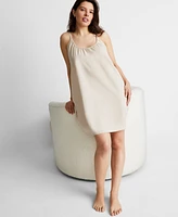 State of Day Women's Linen Sleep Chemise, Created for Macy's