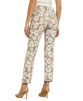 Guess Women's Girly Floral-Print Skinny-Straight Jeans