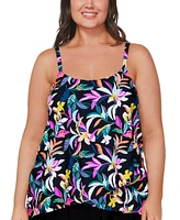 Island Escape Plus Cape Town Tankini, Created for Macy's