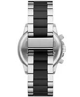 Folio Men's Three Hand Silver-Tone Alloy Watch 44mm - Silver