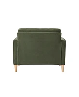 Lifestyle Solutions 39.4" Polyester Lillith Chair with Track Arms