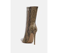 Micah Pointed Toe Stiletto High Ankle Boots
