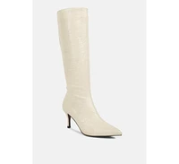 London Rag Uptown Pointed Mid Heel Calf Boots