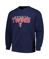 Men's Stitches Navy Minnesota Twins Pullover Sweatshirt