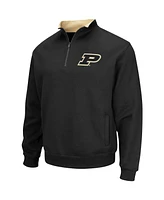 Men's Colosseum Black Purdue Boilermakers Big and Tall Tortugas Quarter-Zip Jacket