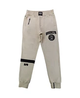 Men's and Women's Nba x Two Hype Cream Brooklyn Nets Culture & Hoops Heavyweight Jogger Pants