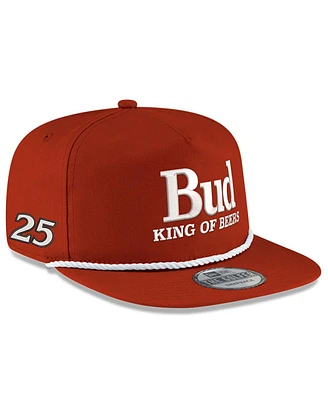 Men's New Era Scarlet Hendrick Motorsports Budweiser Golfer Snapback Adjustable Hat