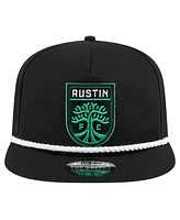 Men's New Era Black Austin Fc The Golfer Kickoff Collection Adjustable Hat