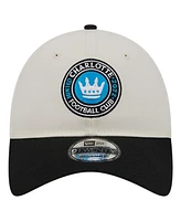 Men's New Era White Charlotte Fc 2024 Kick Off Collection 9TWENTY Adjustable Hat