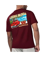 Men's Margaritaville Burgundy Washington Commanders Licensed to Chill T-shirt