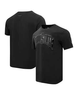 Men's Pro Standard Ohio State Buckeyes Triple Black T-shirt