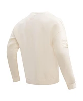 Men's Pro Standard Cream St. Louis Cardinals Neutral Drop Shoulder Pullover Sweatshirt