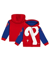 Baby Boys and Girls Outerstuff Red Philadelphia Phillies Post Card Full-Zip Hoodie Jacket