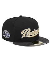 Men's New Era Black San Diego Padres Metallic Camo 59FIFTY Fitted Hat