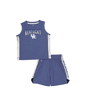Toddler Boys and Girls Colosseum Royal Kentucky Wildcats Vecna Tank Top Shorts Set