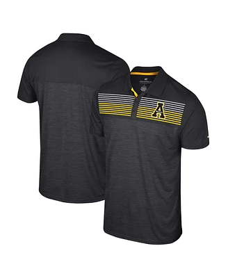 Men's Colosseum Black Appalachian State Mountaineers Langmore Polo Shirt