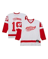 Men's Mitchell & Ness Steve Yzerman White Detroit Red Wings 1983/84 Blue Line Player Jersey