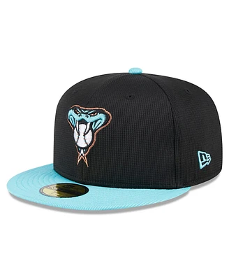 Men's New Era Black Arizona Diamondbacks 2024 Batting Practice 59FIFTY Fitted Hat