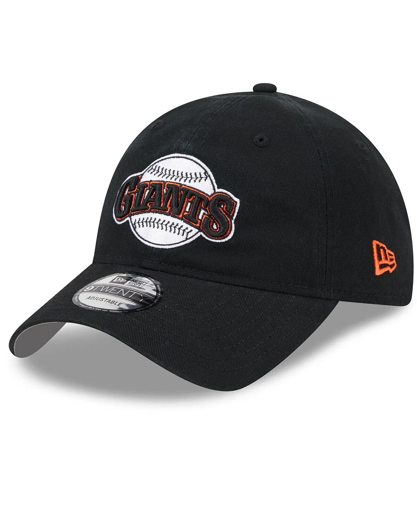 Men's New Era Black San Francisco Giants 2024 Batting Practice 9TWENTY Adjustable Hat