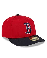Men's New Era Red Boston Sox 2024 Batting Practice Low Profile 59FIFTY Fitted Hat