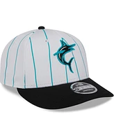 Men's New Era White Miami Marlins 2024 Batting Practice Low Profile 9FIFTY Snapback Hat