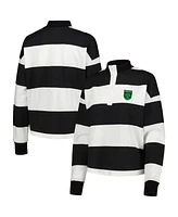 Women's Antigua White Austin Fc Radical Rugby Stripe Long Sleeve T-shirt