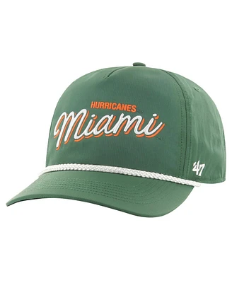 Men's '47 Brand Green Miami Hurricanes Fairway Hitch Adjustable Hat