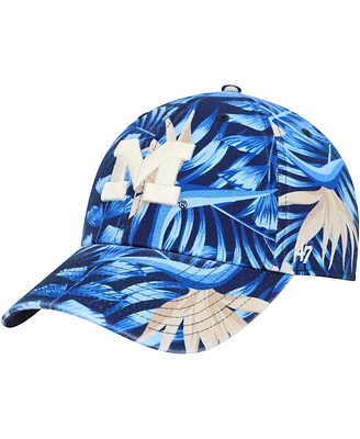 Men's '47 Brand Navy Michigan Wolverines Tropicalia Clean Up Adjustable Hat