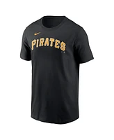 Men's Nike Black Pittsburgh Pirates Fuse Wordmark T-shirt