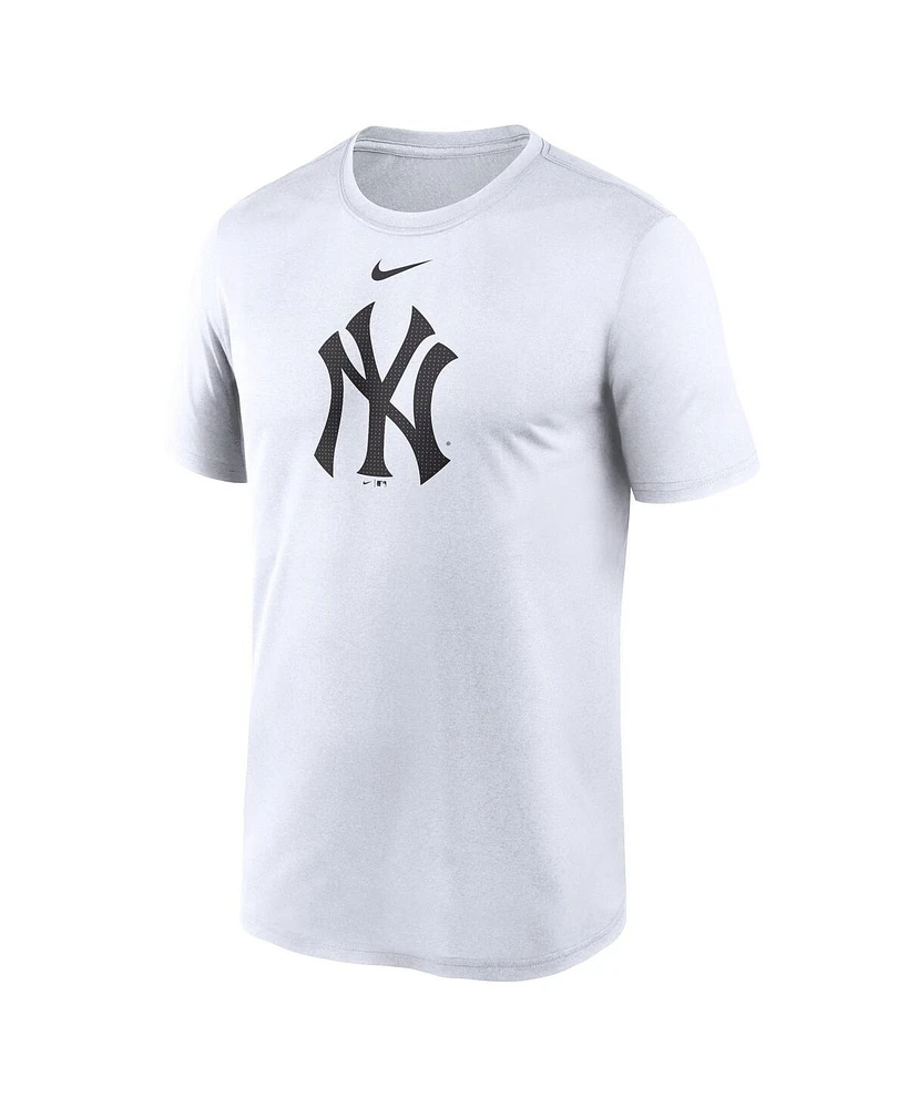 Men's Nike White New York Yankees Legend Fuse Large Logo Performance T-shirt