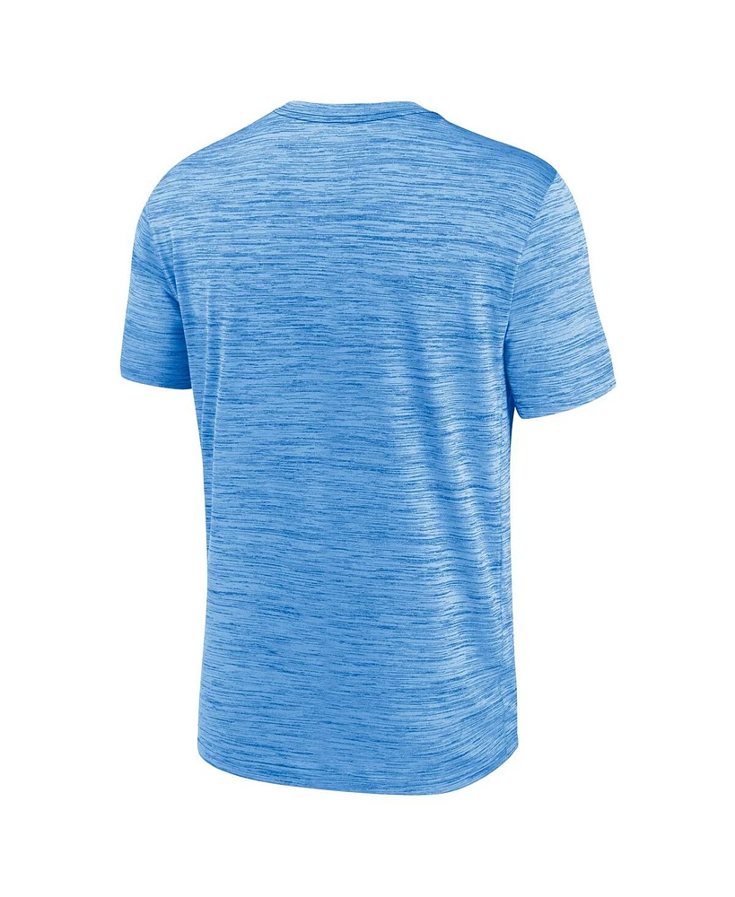 Men's Nike Powder Blue Milwaukee Brewers City Connect Practice Velocity Performance T-shirt