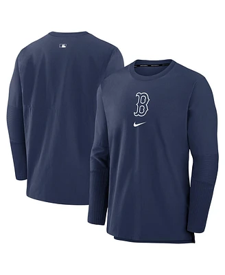 Men's Nike Navy Boston Red Sox Authentic Collection Player Performance Pullover Sweatshirt