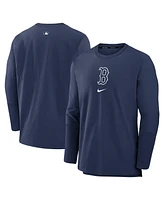 Men's Nike Navy Boston Red Sox Authentic Collection Player Performance Pullover Sweatshirt