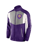Men's Fanatics Purple Orlando City Sc Net Goal Raglan Full-Zip Track Jacket