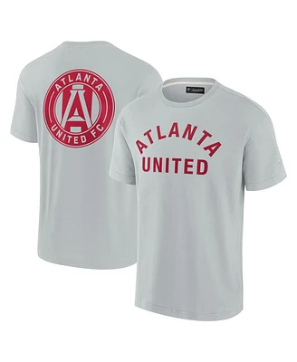 Men's Fanatics Signature Gray Atlanta United Fc Oversized Logo T-shirt