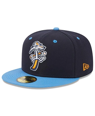 Men's New Era Navy Midland Rockhounds Authentic Collection Alternate Logo 59FIFTY Fitted Hat