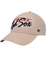 Men's '47 Brand Khaki Boston Red Sox Atwood Mvp Adjustable Hat