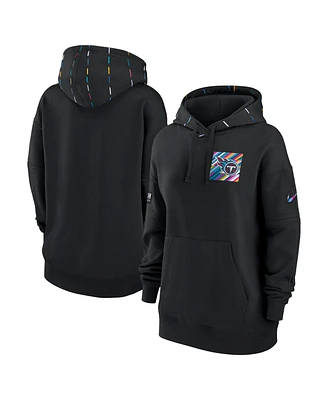 Women's Nike Black Tennessee Titans 2023 Nfl Crucial Catch Club Pullover Hoodie