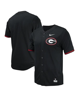 Men's Nike Georgia Bulldogs Replica Full-Button Baseball Jersey