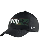 Men's Nike Black Tcu Horned Frogs Military-Inspired Pack Camo Legacy91 Adjustable Hat