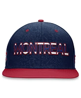 Men's Fanatics Navy, Red Montreal Canadiens Authentic Pro Rink Two-Tone Snapback Hat