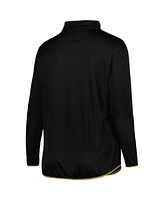 Women's Fanatics Black New Orleans Saints Plus Worth the Drive Quarter-Zip Top