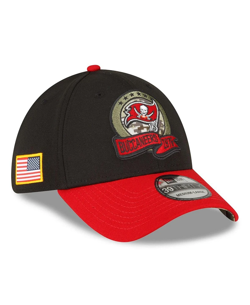 Men's New Era Black Tampa Bay Buccaneers 2022 Salute To Service 39THIRTY Flex Hat