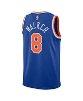 Men's and Women's Nike Kemba Walker Blue New York Knicks Swingman Jersey - Icon Edition