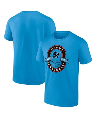 Men's Fanatics Blue Miami Marlins Iconic Glory Bound T-shirt