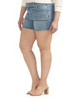 Silver Jeans Co. Plus Suki High-Rise Curvy-Fit Shorts