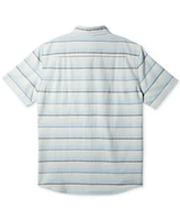 Quiksilver Big Boys Oxford Stripe Classic Short-Sleeve Cotton Shirt