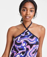 Miken Juniors' High-Neck Sleeveless Swim Cover-Up, Created for Macy's