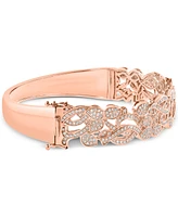 Effy Diamond Openwork Bangle Bracelet (1-1/2 ct. t.w.) in 14k Rose Gold